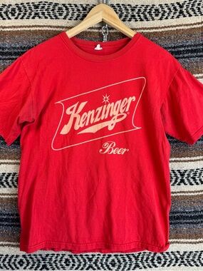 Kenzinger Beer Shirt Adult Medium Red Anvil Promo Tee Philadelphia Brewing Co.